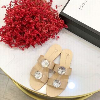 Dép Quai đính đá pha lê nhập cực sang