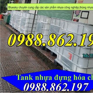 Tank Nhựa Trắng IBC 1000L Đựng Hóa Chất Tại Hà Nộibồn 1000l thùng nhựa 1000l bồn nhựa 1000l giá rẻ
