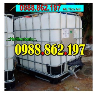 Tank Nhựa Trắng IBC 1000L Đựng Hóa Chất Tại Hà Nộibồn 1000l thùng nhựa 1000l bồn nhựa 1000l giá rẻ