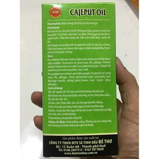 DẦU TRÀM BÉ THƠ LOẠI 100ML