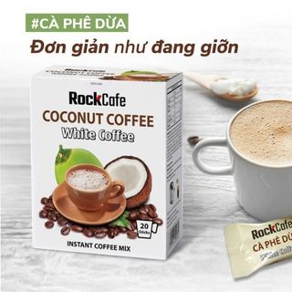 CÀ PHÊ DỪA - ROCKCAFE HỘP 240g 12 gói x 20g giá sỉ