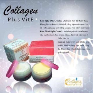 Kem dưỡng trắng trị mụn nám Collagen Plus Vit E 701- Indonesia