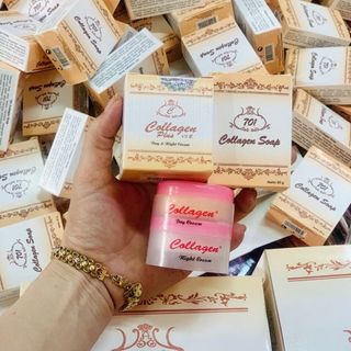 Kem dưỡng trắng trị mụn nám Collagen Plus Vit E 701- Indonesia