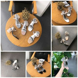 Giày Sandal cao gót 7p gót trong cách điệu sang trọng