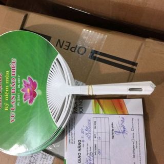 quạt nhựa pp in thông tin quảng cáo