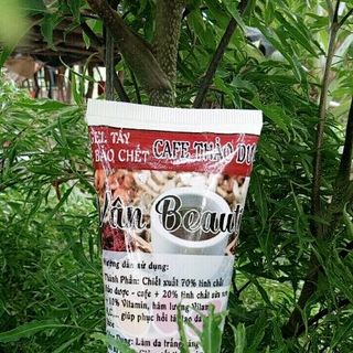 gel tẩy tế bào chết Cafe Thảo dược