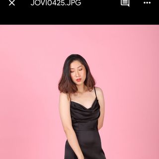 Đầm cổ đổ lụa hàn