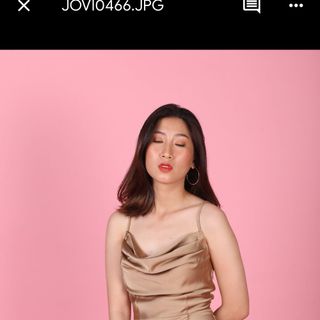 Đầm cổ đổ lụa hàn