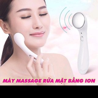 Máy massage rữa mặt bằng i-on âm dương