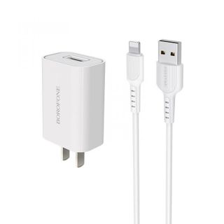 BOROFONE - Bộ Cóc Cáp Sạc Nhanh BA33 Cổng Lightning