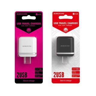 BOROFONE - Cóc Sạc BA25 - 2 Cổng USB