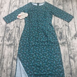 Áo dài lụa linen xanh lá đậm