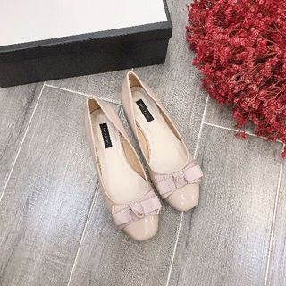 Giày Búp bê đế bệt đính nơ