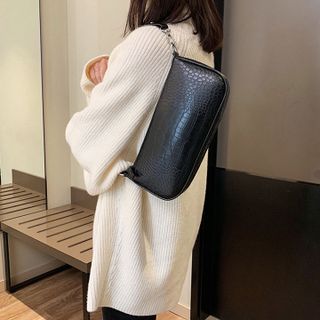 Túi xách nhỏ đeo vai vân cá sấu hàng cao cấp D673