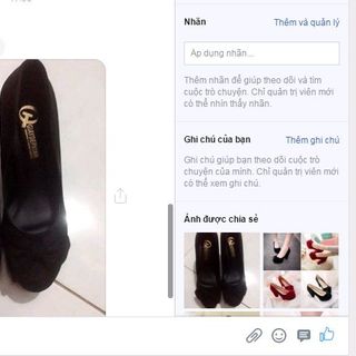 Giày cao gót bít mũi đính nơ 10 phân A707