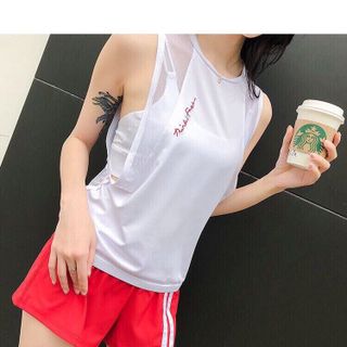 Áo tập Tank phối lưới