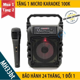 Bluetooth Mini MH-33bt - Tiện lợi - Âm to - Cực đã - Siểu Phẩm Hát Karaoke