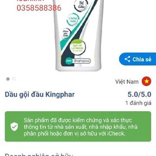 dầu gội đầu thảo dược kingphar