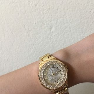 đồng hồ nữ bee sister viền đá xoay