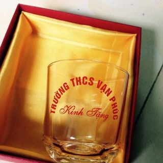 cốc thủy tinh bán sỉ có in logo
