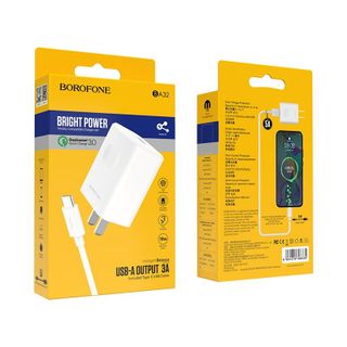 BOROFONE - Bộ Cóc Cáp Sạc Nhanh BA32 Cổng Type C
