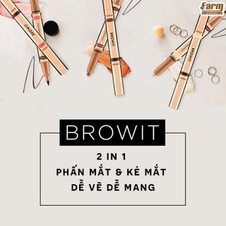 Bút sáp mắt và Kẻ mắt 2 in 1 - Browit - 085ML060G