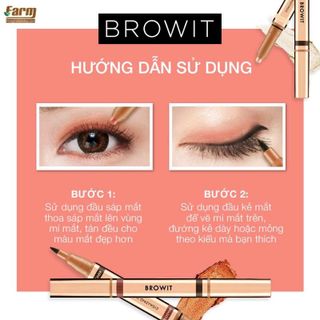 Bút sáp mắt và Kẻ mắt 2 in 1 - Browit - 085ML060G