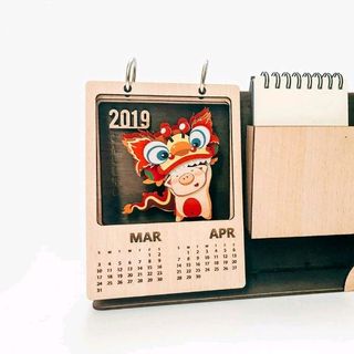 lịch gỗ 2020