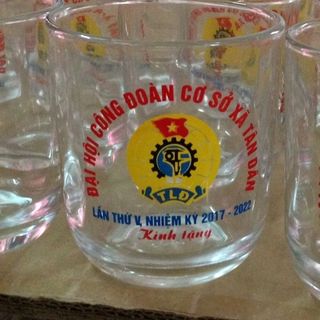 cốc thủy tinh bán sỉ có in logo