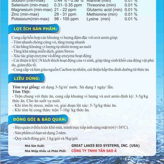 DTM 1000 Khoáng Hữu Cơ Đa Vi Lượng ngừa đục cơ cong thân và mềm vỏ trên tôm