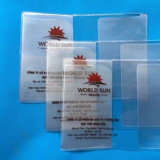 vỏ hộ chiếu nhựa trong pvc in logo
