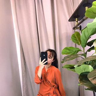 Đồ bộ lam thêu hoa kết ngọc