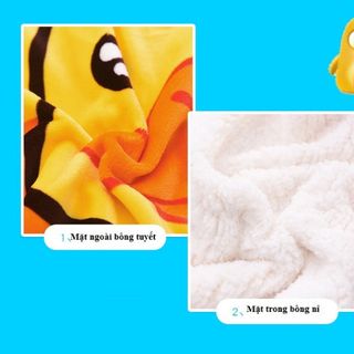 Chăn lông cừu in hình siêu nhẹ