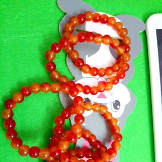chuỗi đeo tay phong thủy 8li Màu đỏ