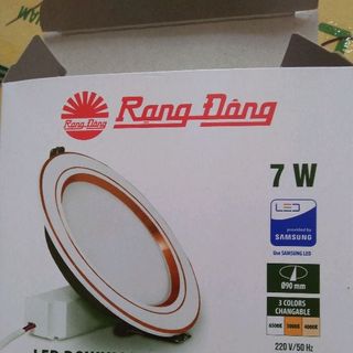 Đèn Led âm trần Rạng Đông 7w 3 chế độ màu giá sỉ