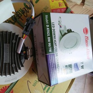 Đèn Led âm trần Rạng Đông 7w 3 chế độ màu