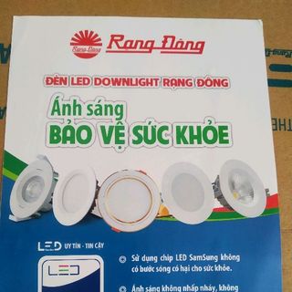 Đèn Led âm trần Rạng Đông 7w 3 chế độ màu