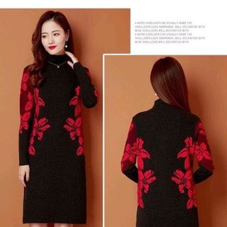 ĐẦM LEN HOẠ TIẾT HOA