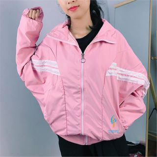 Áo khoác dù tay dơi 2 sọc