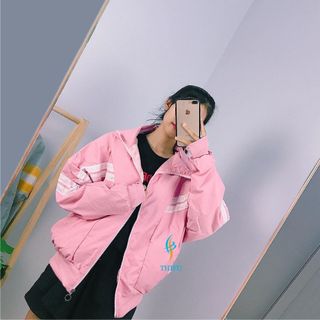 Áo khoác dù tay dơi 2 sọc