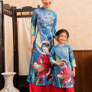 sỉ buôn áo dài cách tân cho bé gái 12-35kg giá tại xưởng