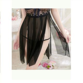 Đầm ngủ xẻ tà siêu hot siêu gợi cảm FREESIZE dưới 65Kg