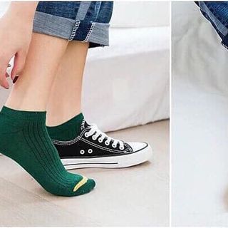 TẤT LEN CỔ NGẮN KẺ NGÓN COMBO 10