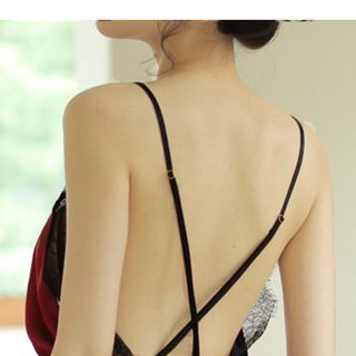 Váy ngủ đỏ đen phủ ren sang chảnh gợi cảm màu Đỏ và Đen