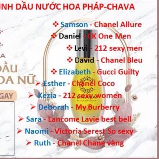 Tinh dầu nước hoa chava