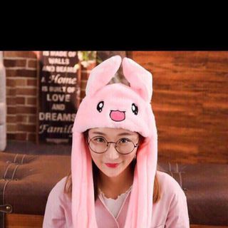 Mũ tai thỏ giật siêu cute