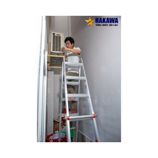 Thang nhôm gấp trượt HAKAWA HK46 - 66 Mét - Tải trọng 300kg - Bảo hành 2 năm
