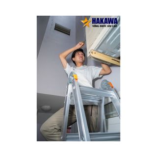 Thang nhôm gấp trượt HAKAWA HK46 - 66 Mét - Tải trọng 300kg - Bảo hành 2 năm