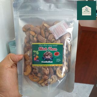 Hạt Điều Rang Muối Vỏ Lụa vỡ 200gr