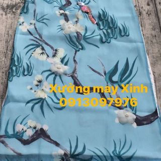 Áo dài cách tân hoa kết voan cườm